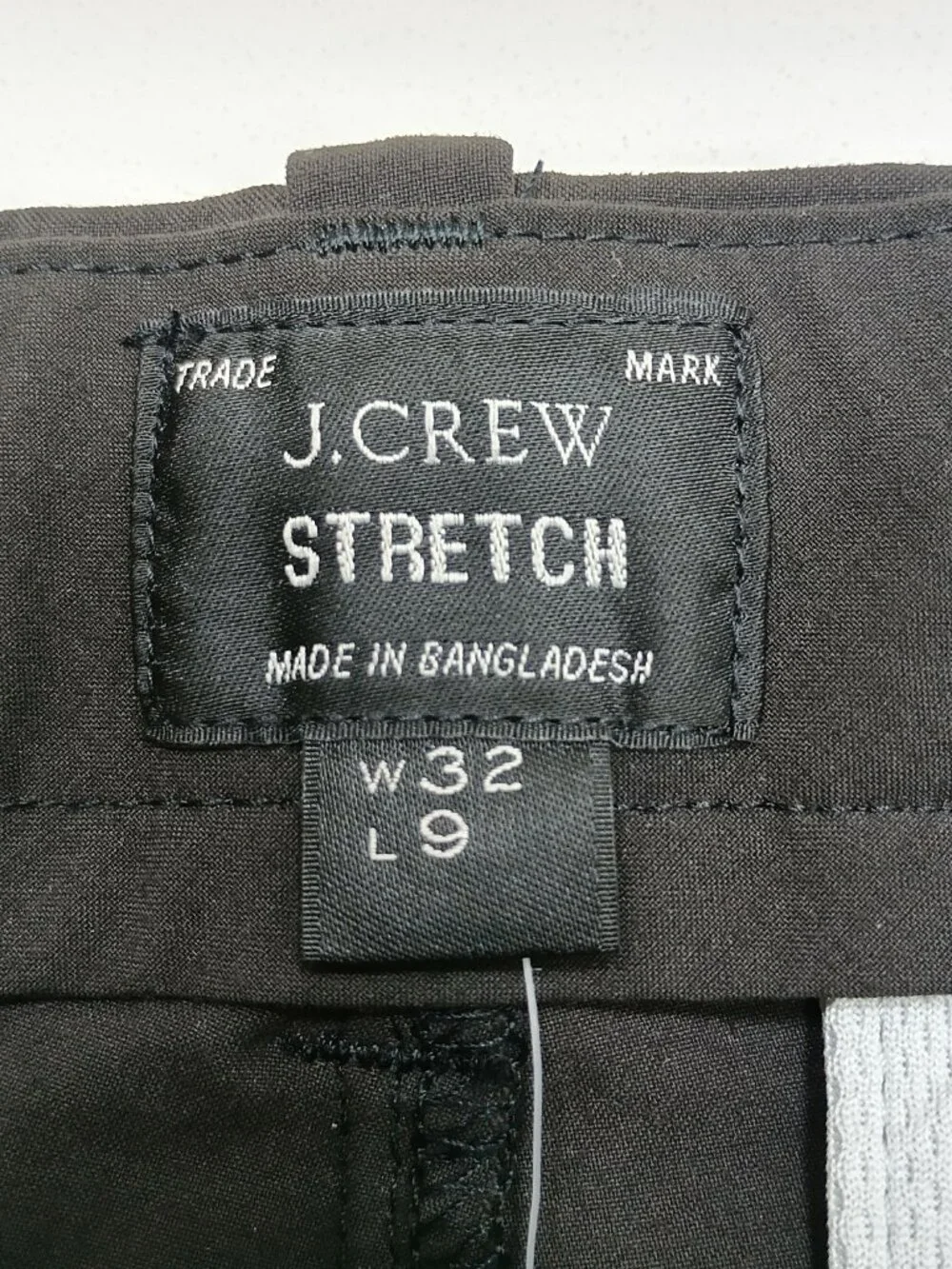 J.Crew Stretch Black Chino Shorts Mens 32x9 Flat Front Casual Golf Classic NWT